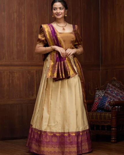 Banarasi Semi-Stitched Lehenga