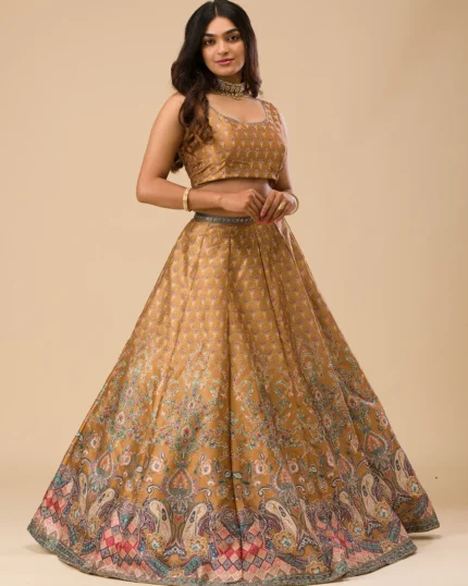 Swaroski Banarasi Readymade Lehenga Set