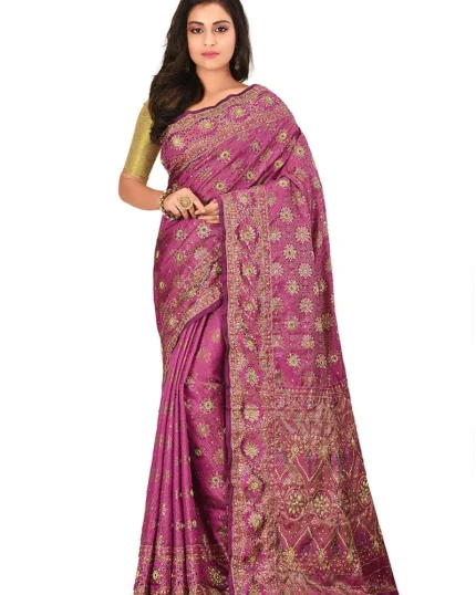 Pink Art Silk Kancheepuram Saree Festive Wear