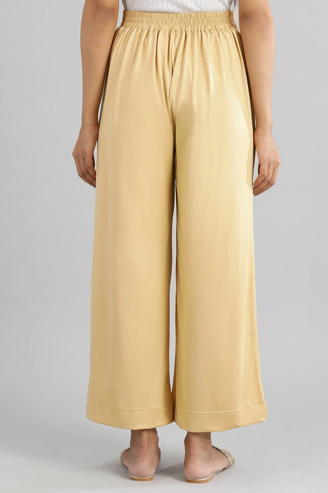 Casual Regular Fit Solid Palazzos - Image 2