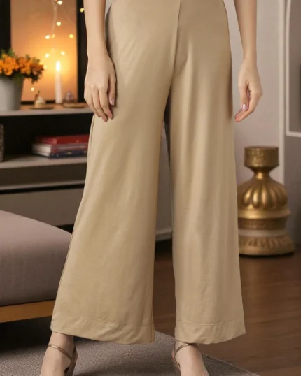 Casual Regular Fit Solid Palazzos
