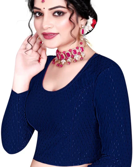 Full Sleeve Round Neck Women Blouse