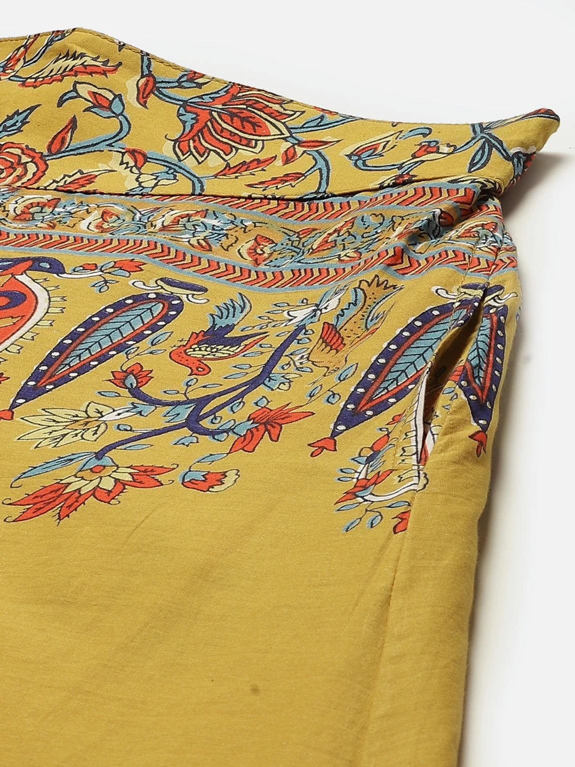 Women Flared Multicolor Pure Cotton Palazzos - Image 4