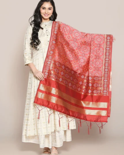 Woven Banarasi Patola Silk Dupatta