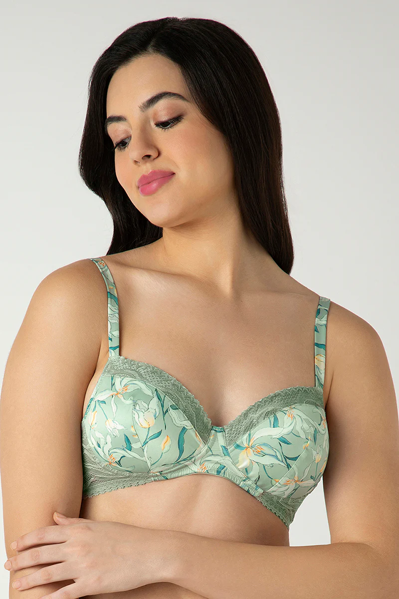 Demure Padded Non-Wired Demi Bra - Image 7