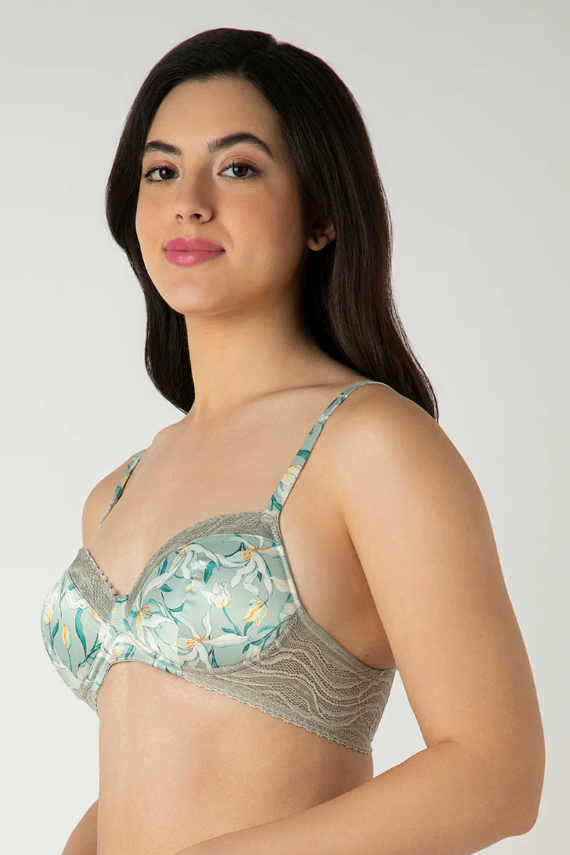 Demure Padded Non-Wired Demi Bra - Image 8