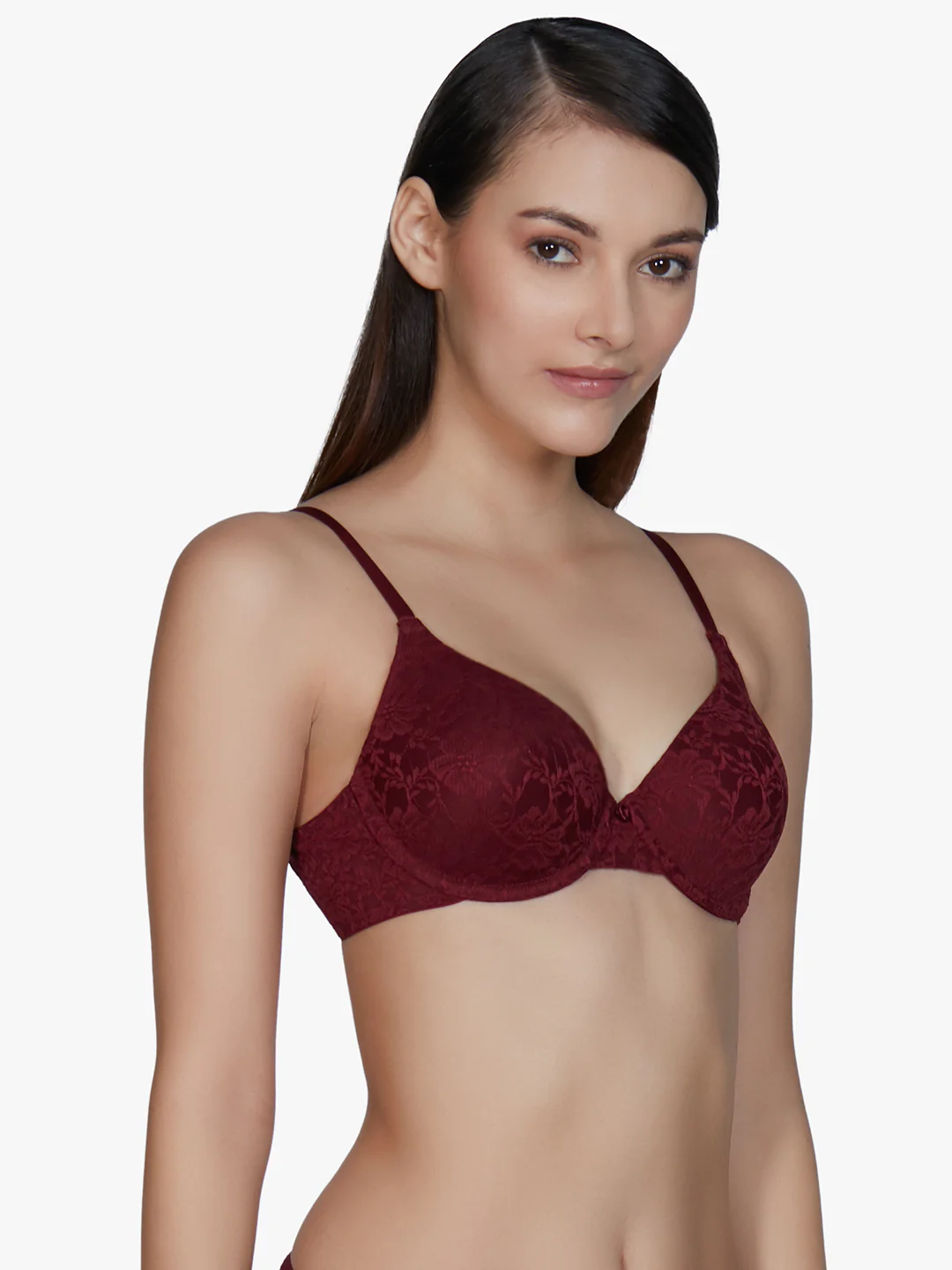 Floral Romance Padded Wired Lace Bra - Image 2