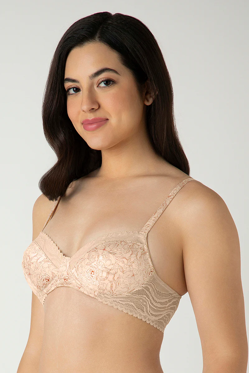 Demure Padded Non-Wired Demi Bra - Image 14