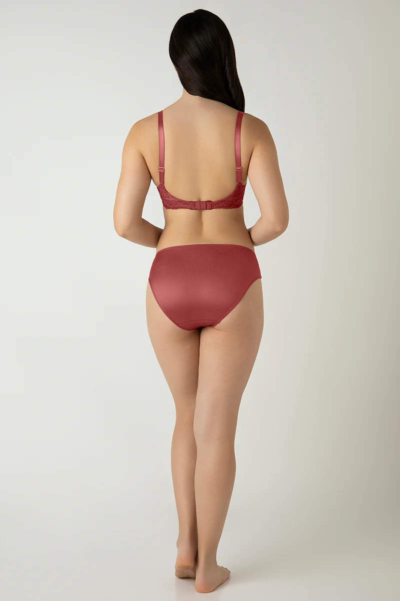 Glam Lace Padded Wired Balconette Bra - Image 6
