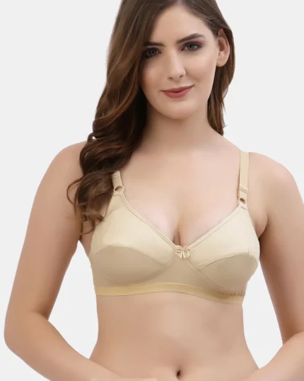 Skin Non-Wired Flora Cotton Full-Coverage Bra
