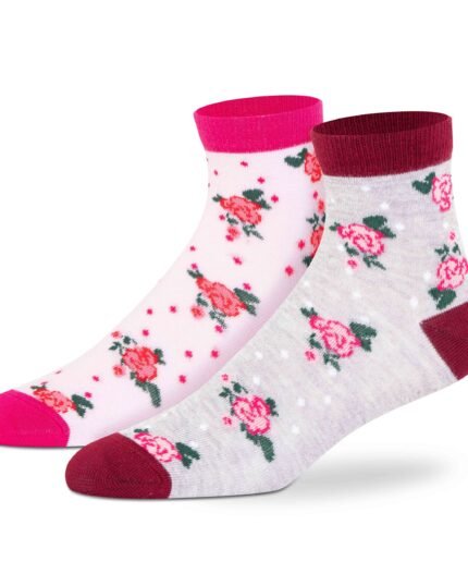 Casual Printed Ankle Socks - Women (Pack of 2)