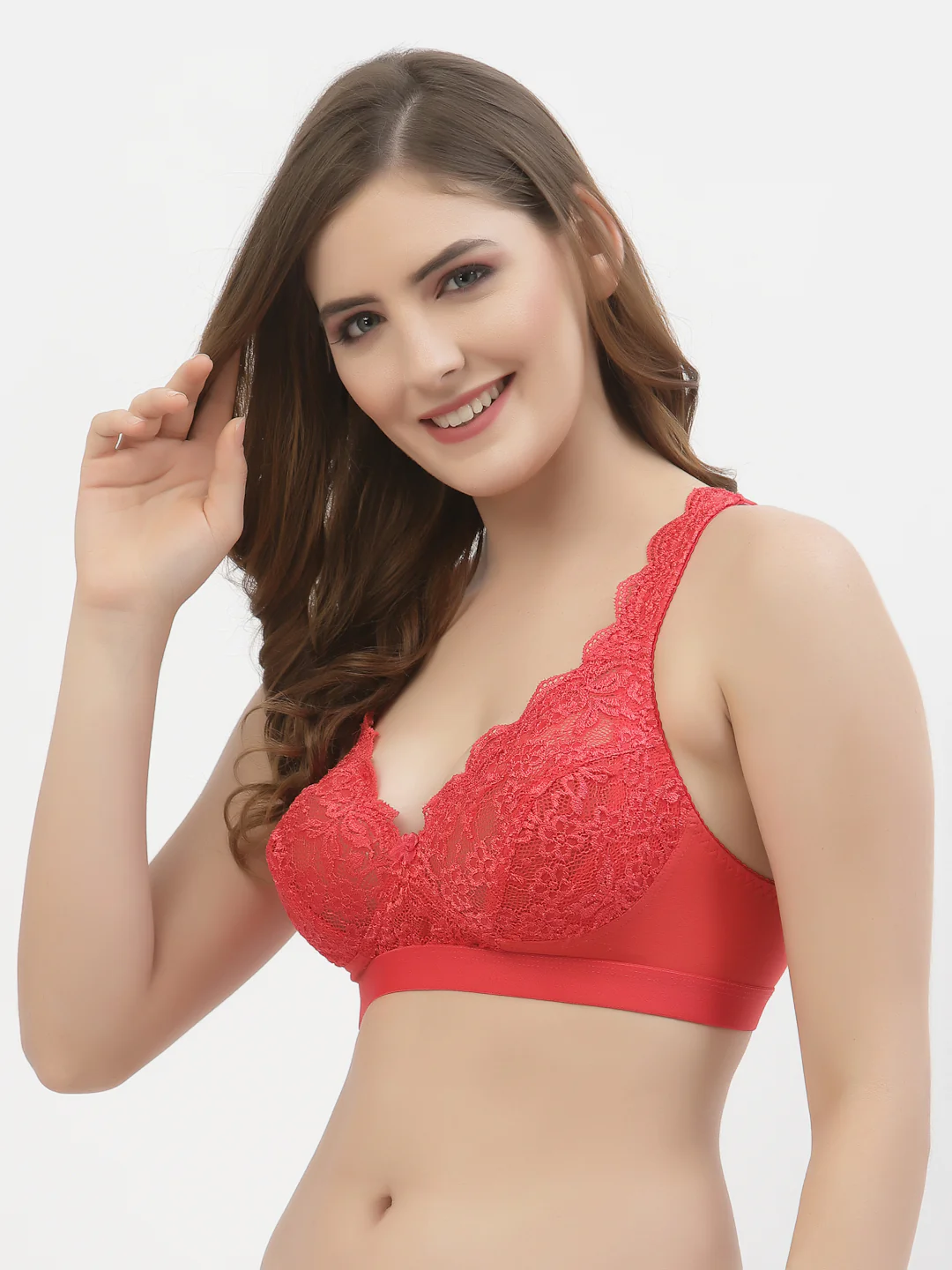 Tomato Full Coverage Women's Brida Lace Bra Non-Wired - Image 3