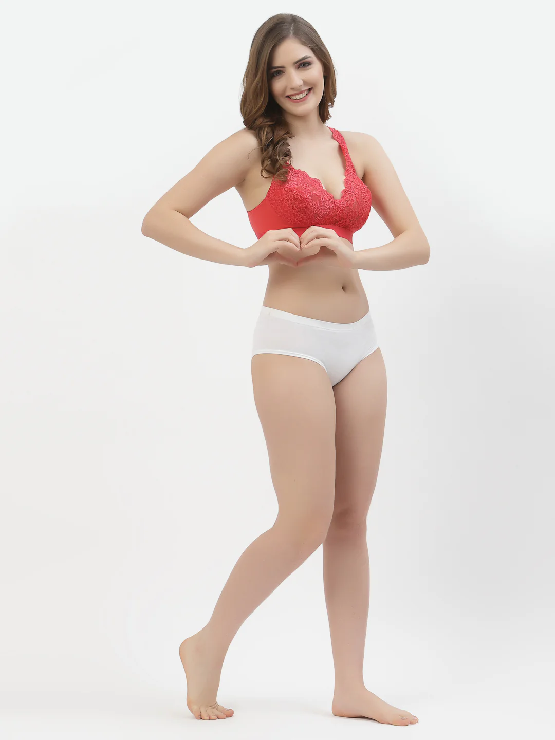 Tomato Full Coverage Women's Brida Lace Bra Non-Wired - Image 6