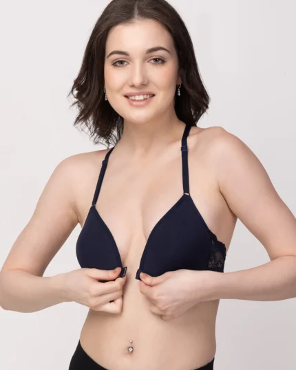 Non-Wired Lightly Padded Medium Coverage Women's Front-Open Bra