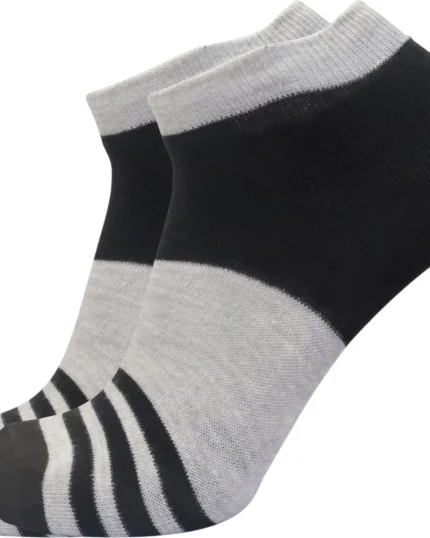 Sjeware 5 Pairs Stripped Ankle Length Socks for Men & Women, Multicolor, Pack of 5, Free Size