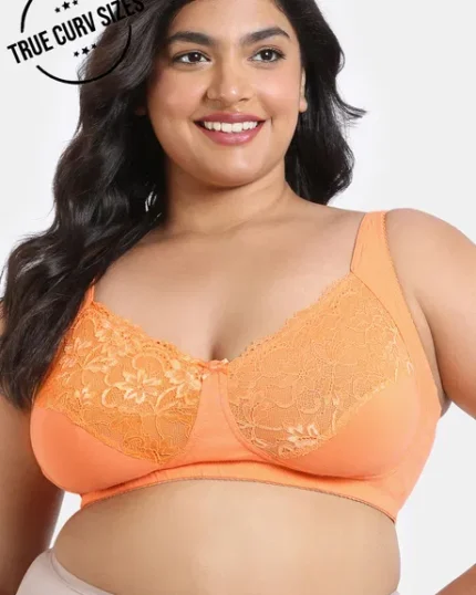 True Curv Single Layered Non Wired 3/4th Coverage Super Support Bra
